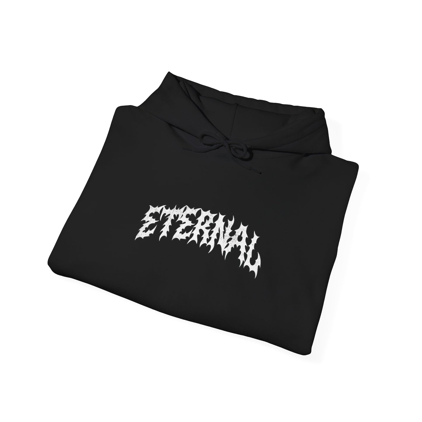 White Flame Hoodie - Black