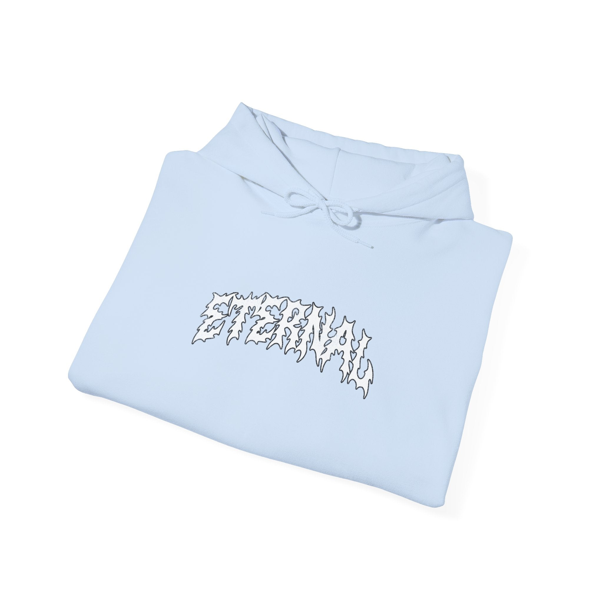 White Flame Hoodie - Light Blue