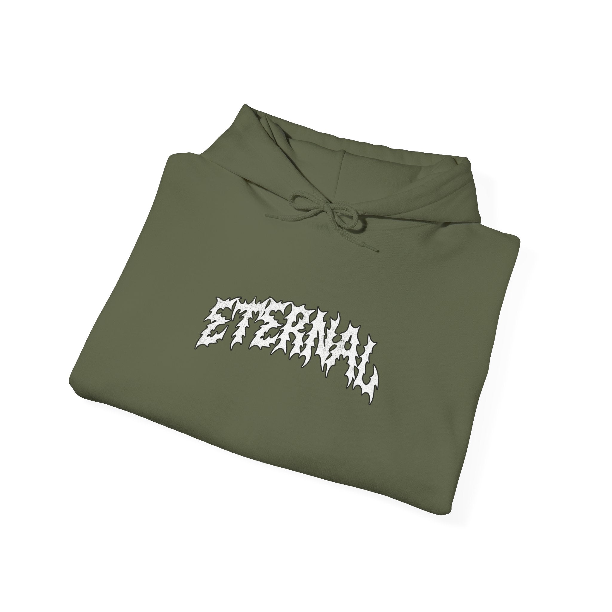 White Flame Hoodie - Military Green