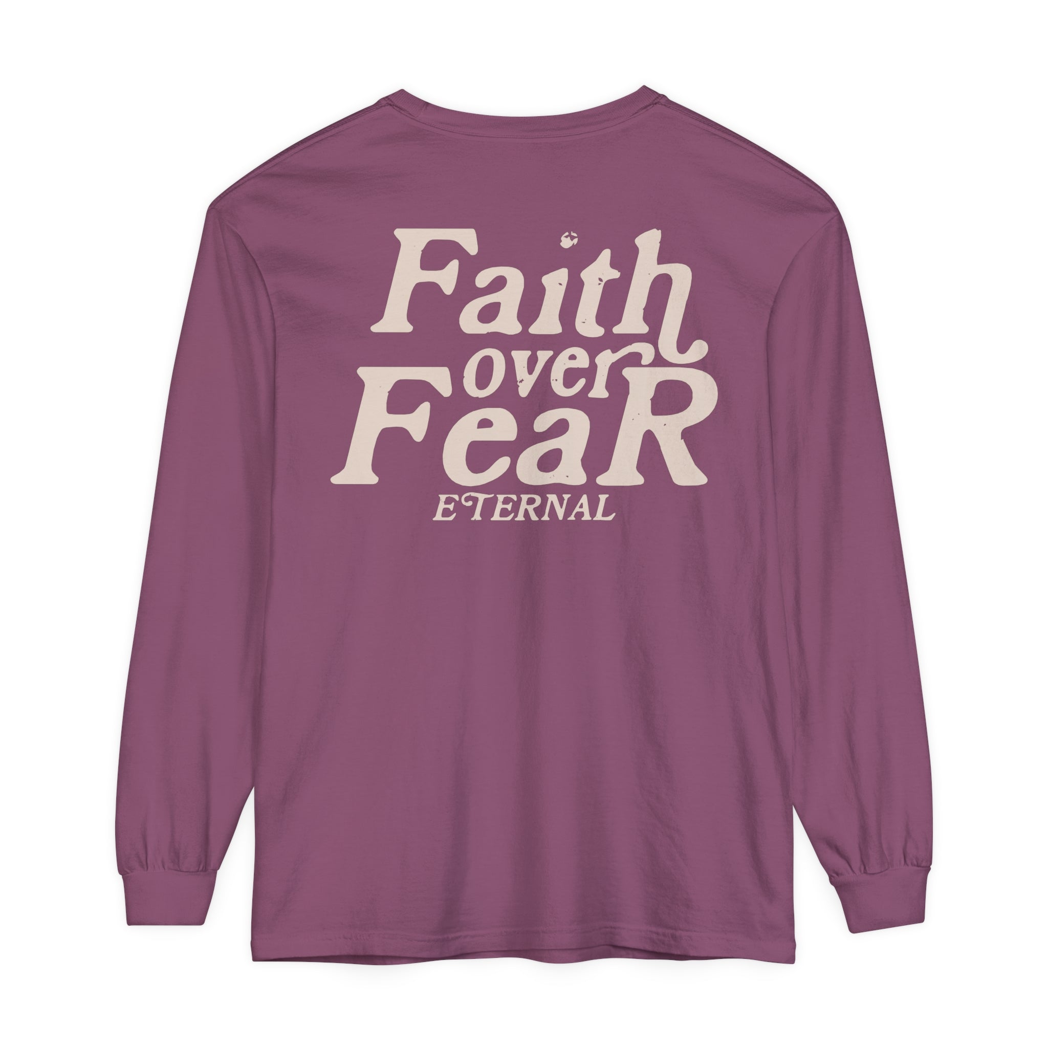 Faith Over Fear Long Sleeve - Berry