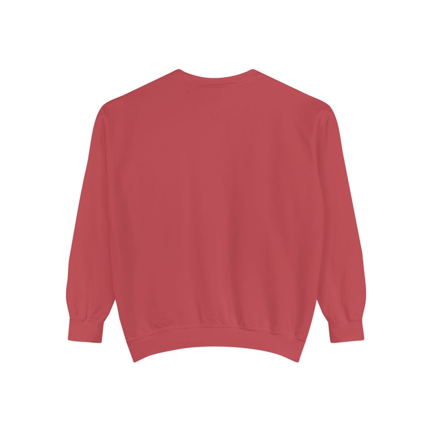 Embroidered Faith Over Fear Crewneck - Crimson