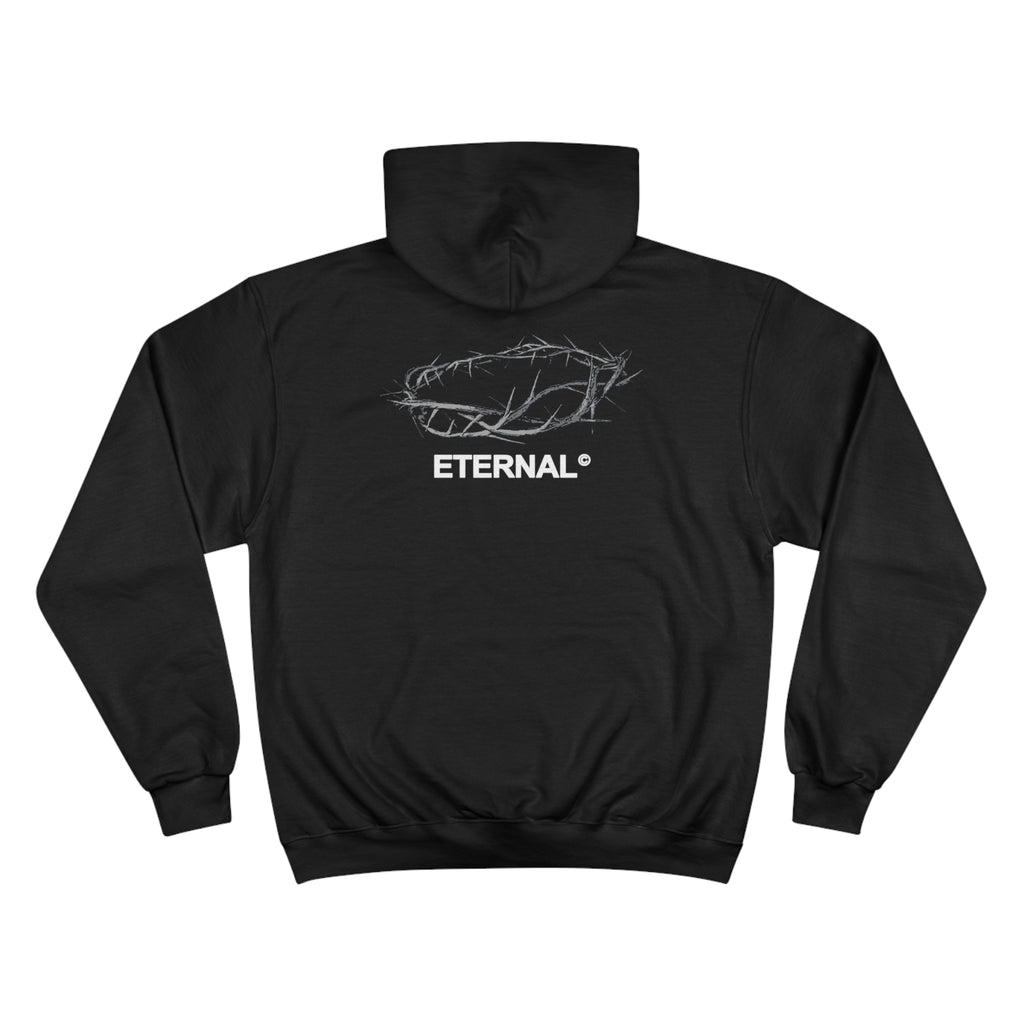 CROWN OF THORNS CHAMPION HOODIE - BLACK