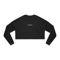 Faith Over Fear Cropped Sweater - Black