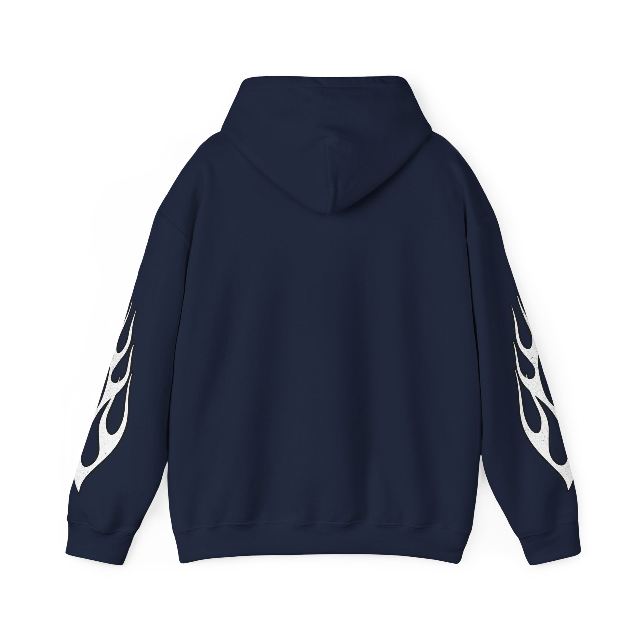 White Flame Hoodie - Navy
