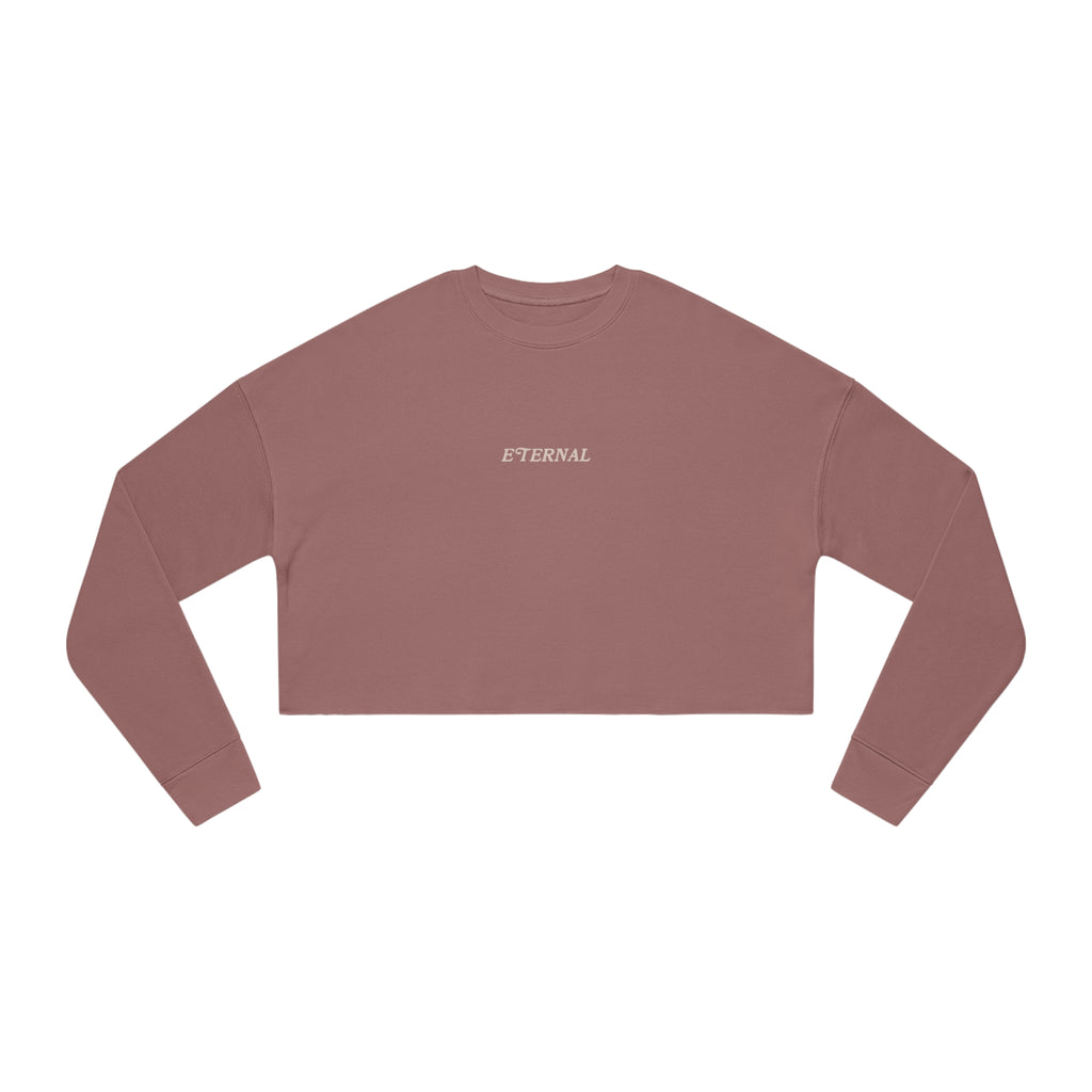 Faith Over Fear Cropped Sweater - Mauve