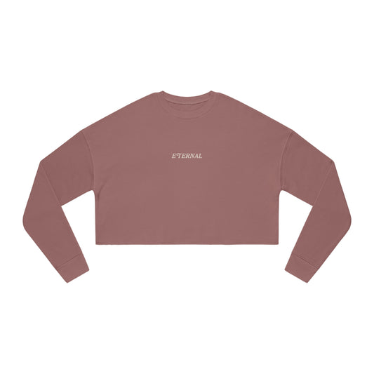 Faith Over Fear Cropped Sweater - Mauve