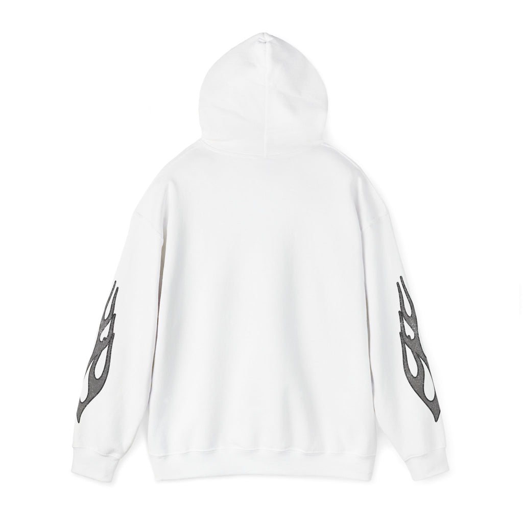 Dark Flame Hoodie - White