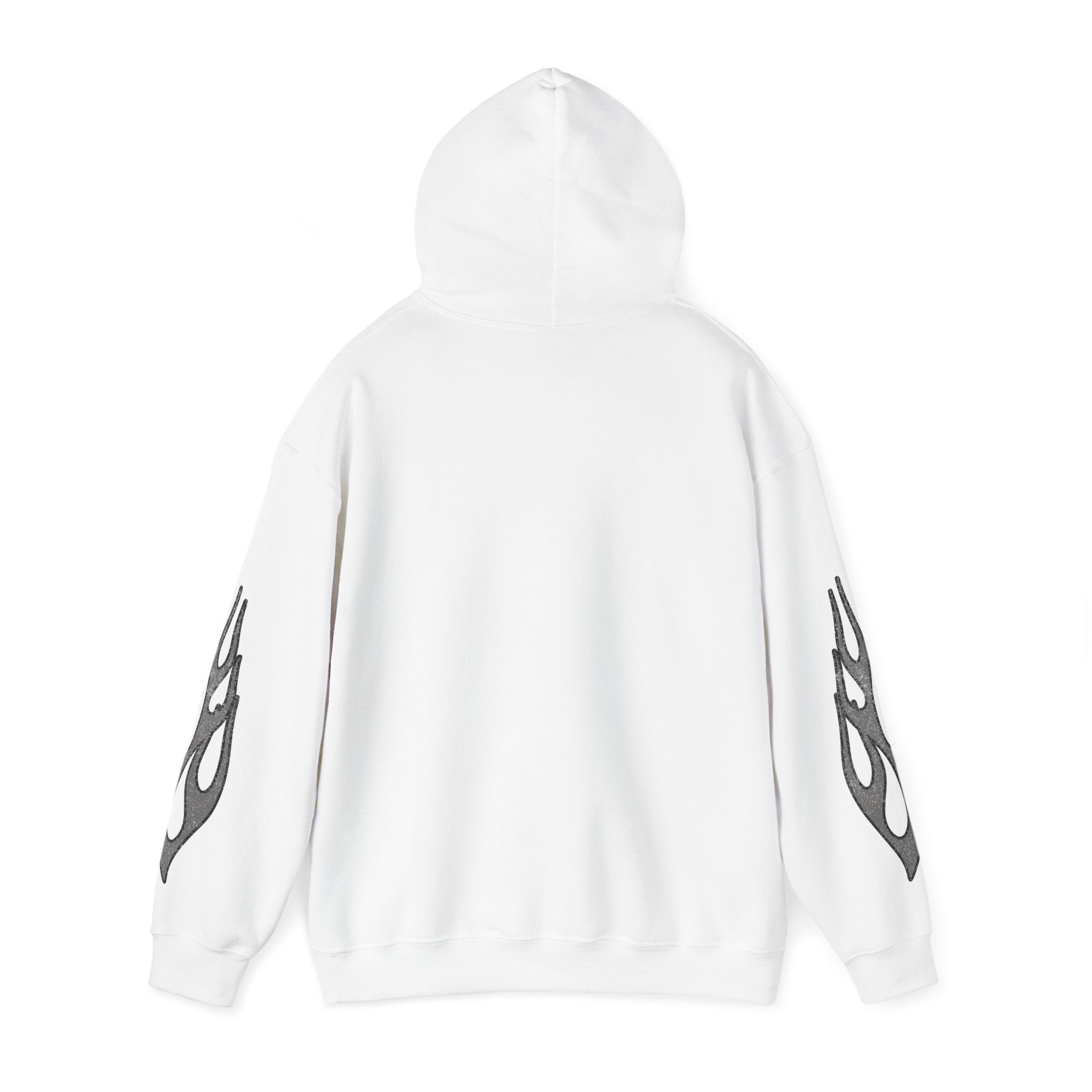 Dark Flame Hoodie - White