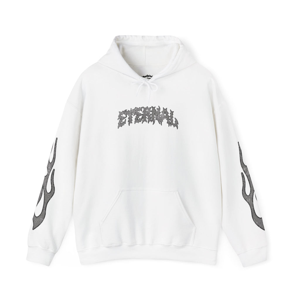Dark Flame Hoodie - White
