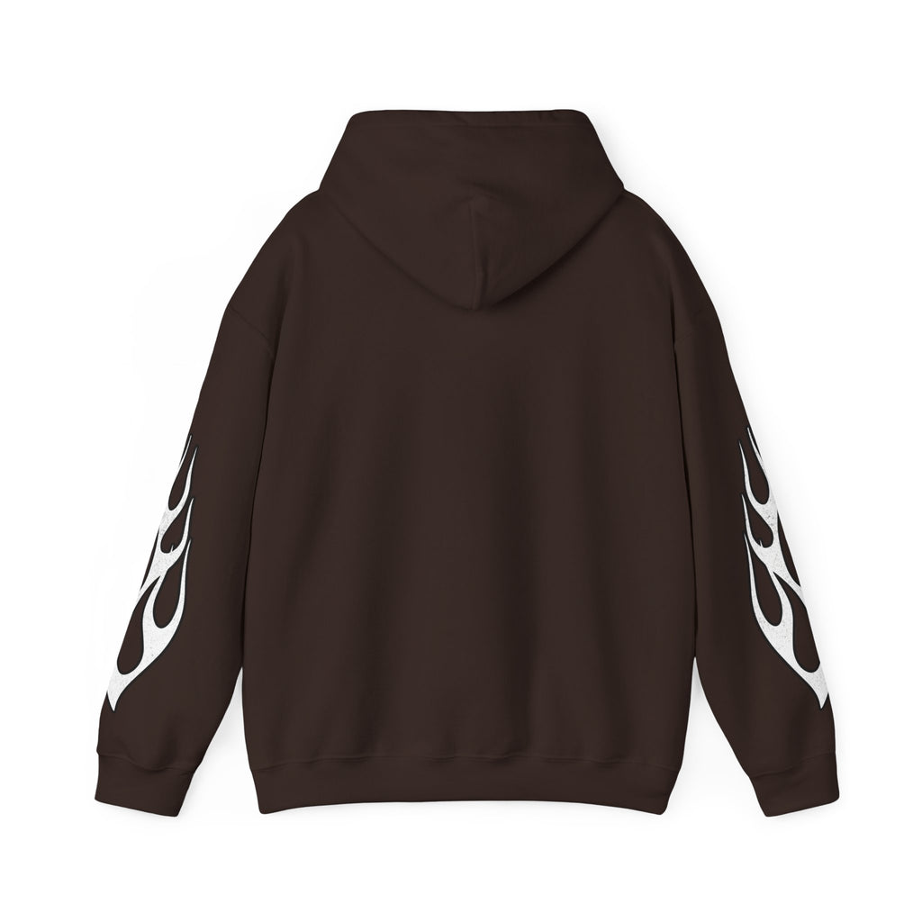 White Flame Hoodie - Dark Chocolate