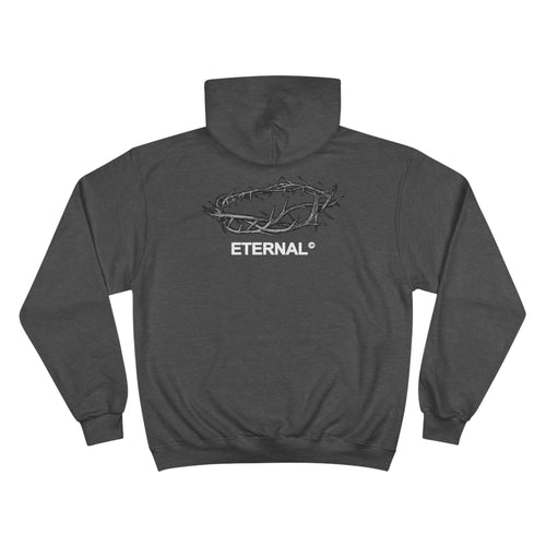 CROWN OF THORNS CHAMPION HOODIE - CHARCOAL HEATHER