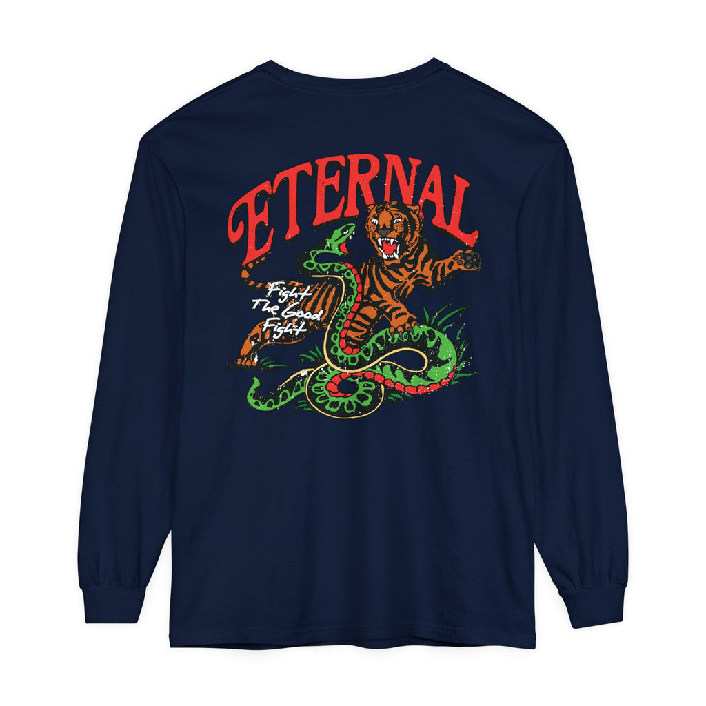FIGHT THE GOOD FIGHT LONG SLEEVE - NAVY