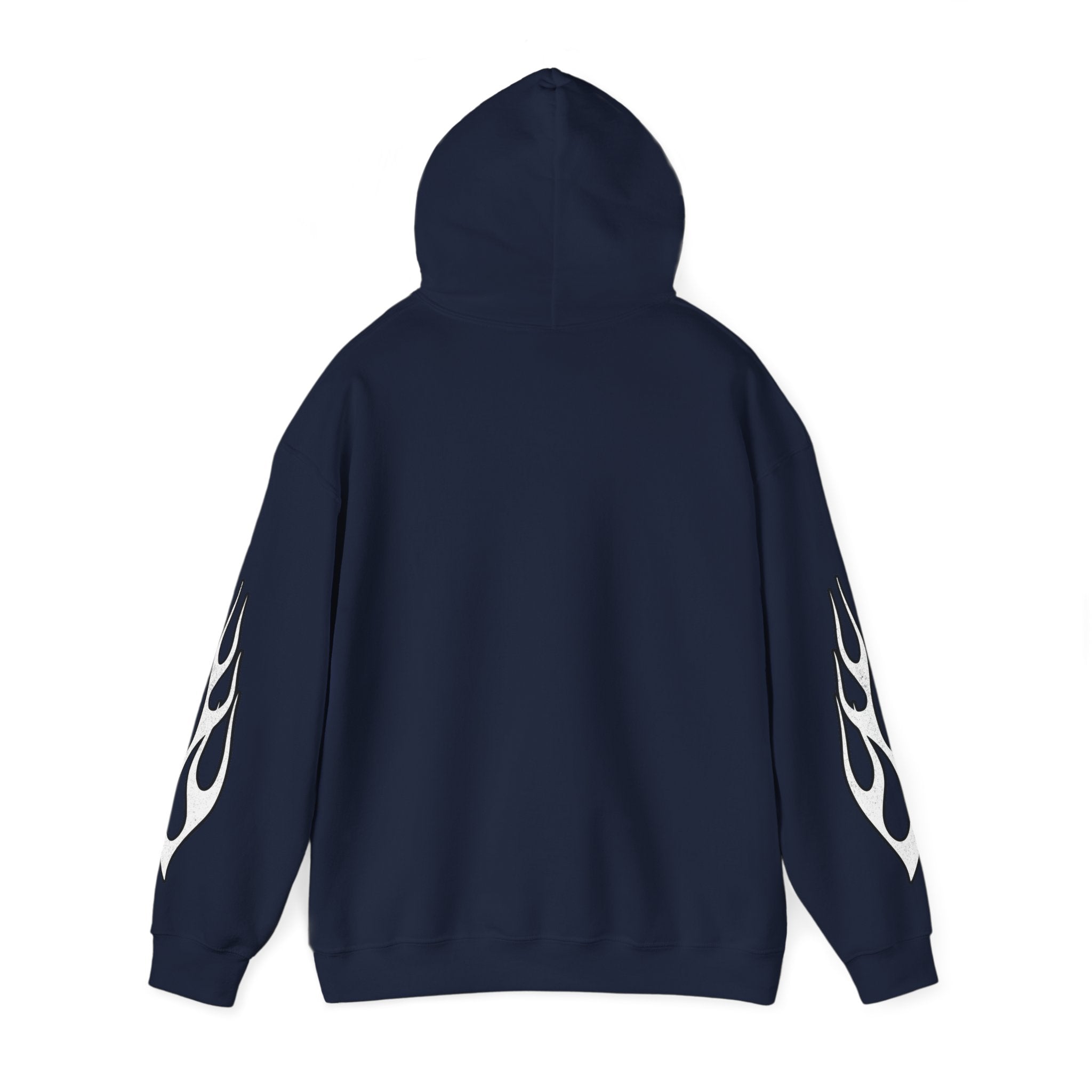 White Flame Hoodie - Navy