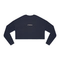 Faith Over Fear Cropped Sweater - Navy