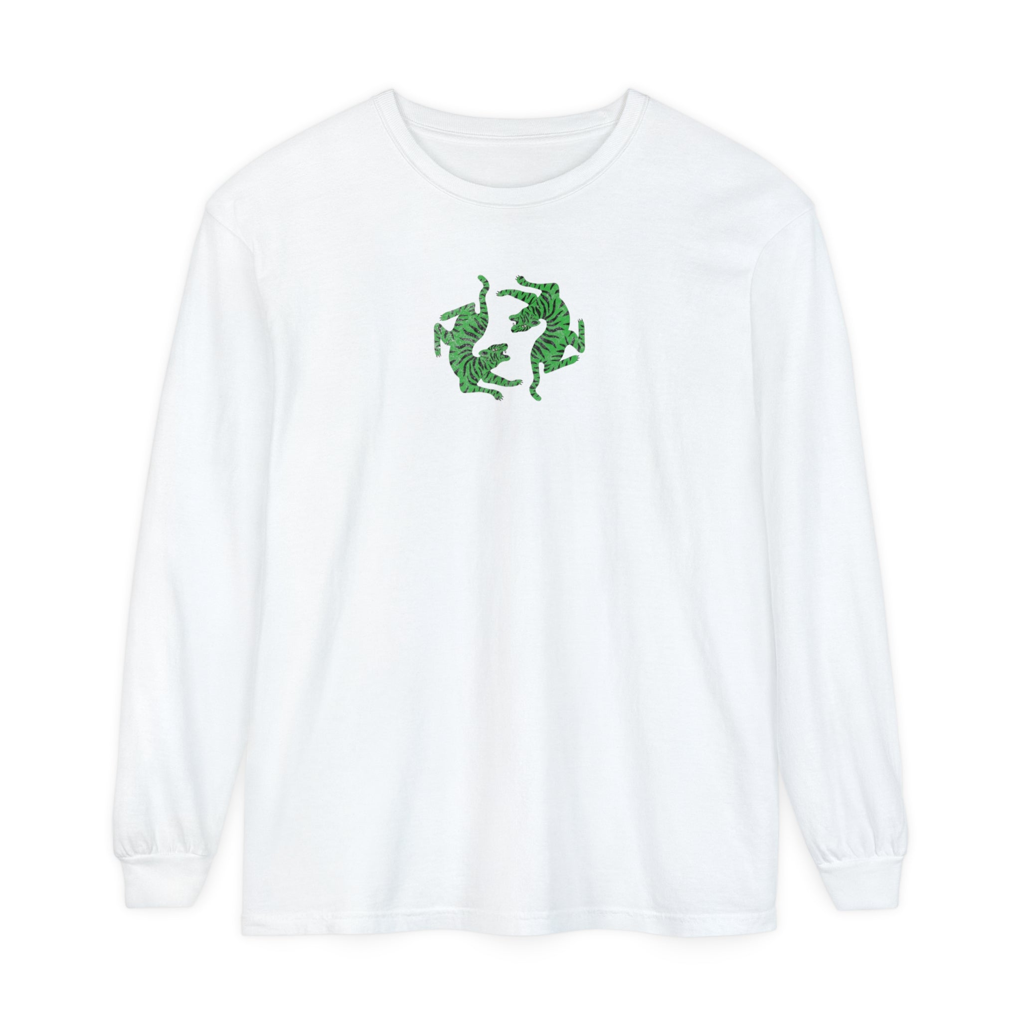 Brave Tiger Long Sleeve Tee - White