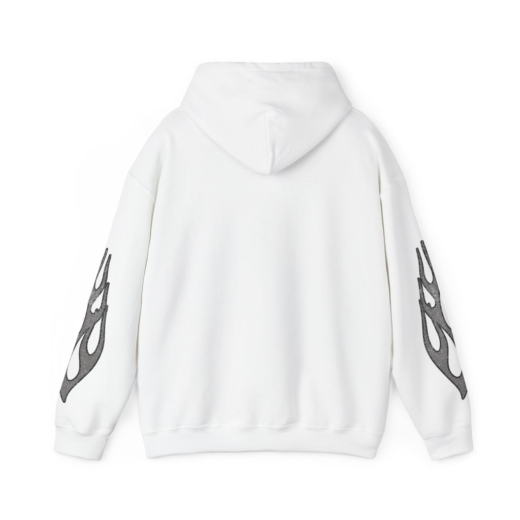 Dark Flame Hoodie - White