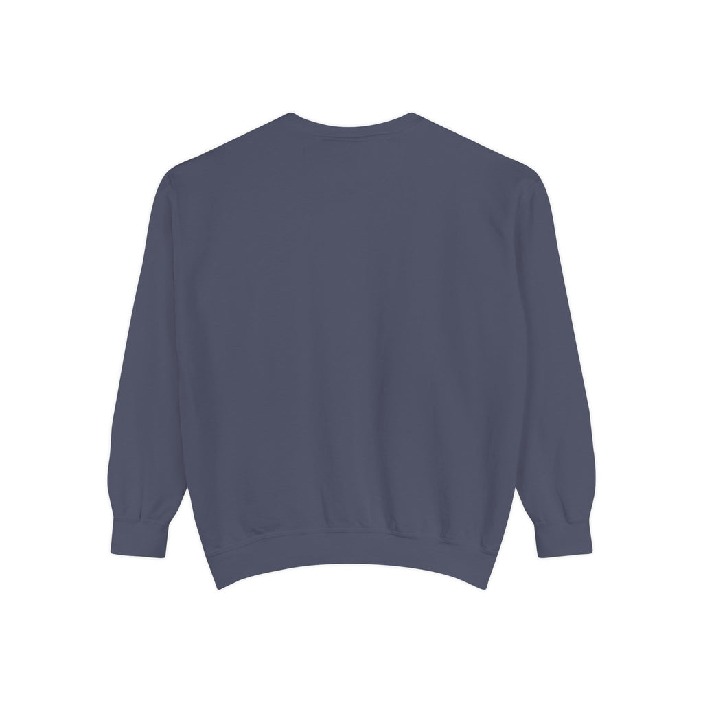 Embroidered Faith Over Fear Crewneck - Denim