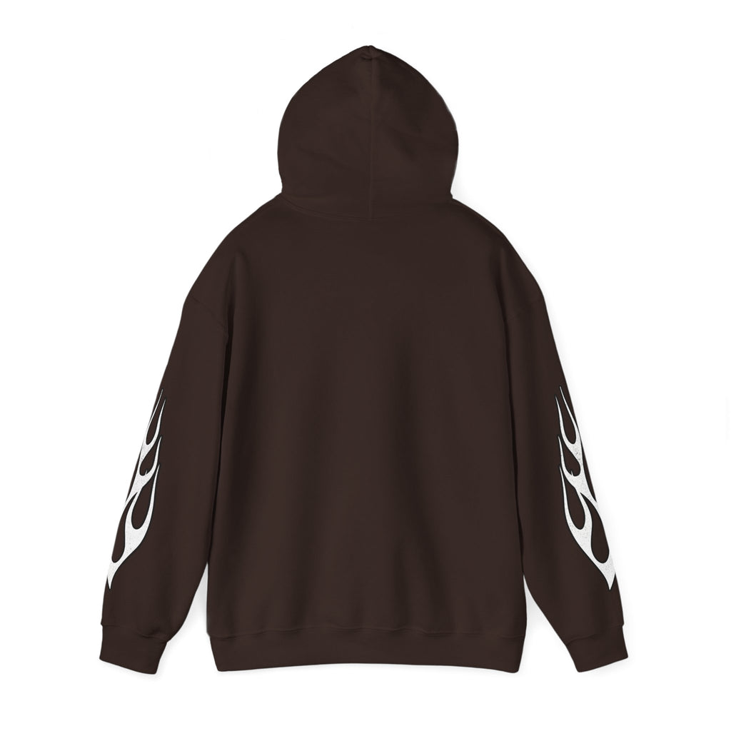 White Flame Hoodie - Dark Chocolate