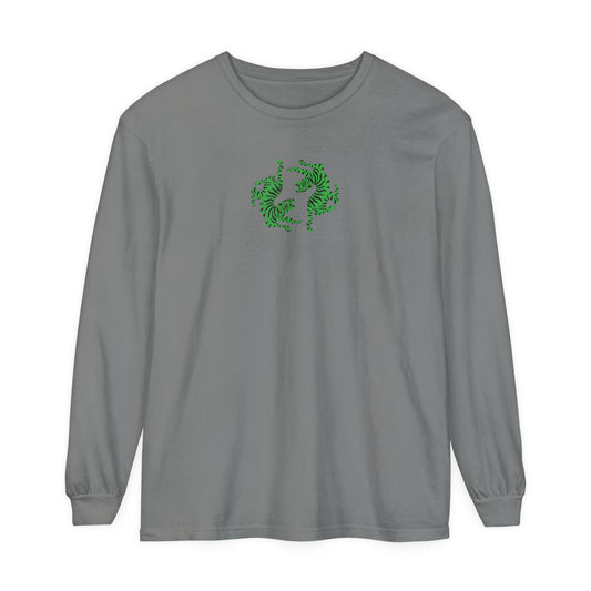 Brave Tiger Long Sleeve Tee - Grey