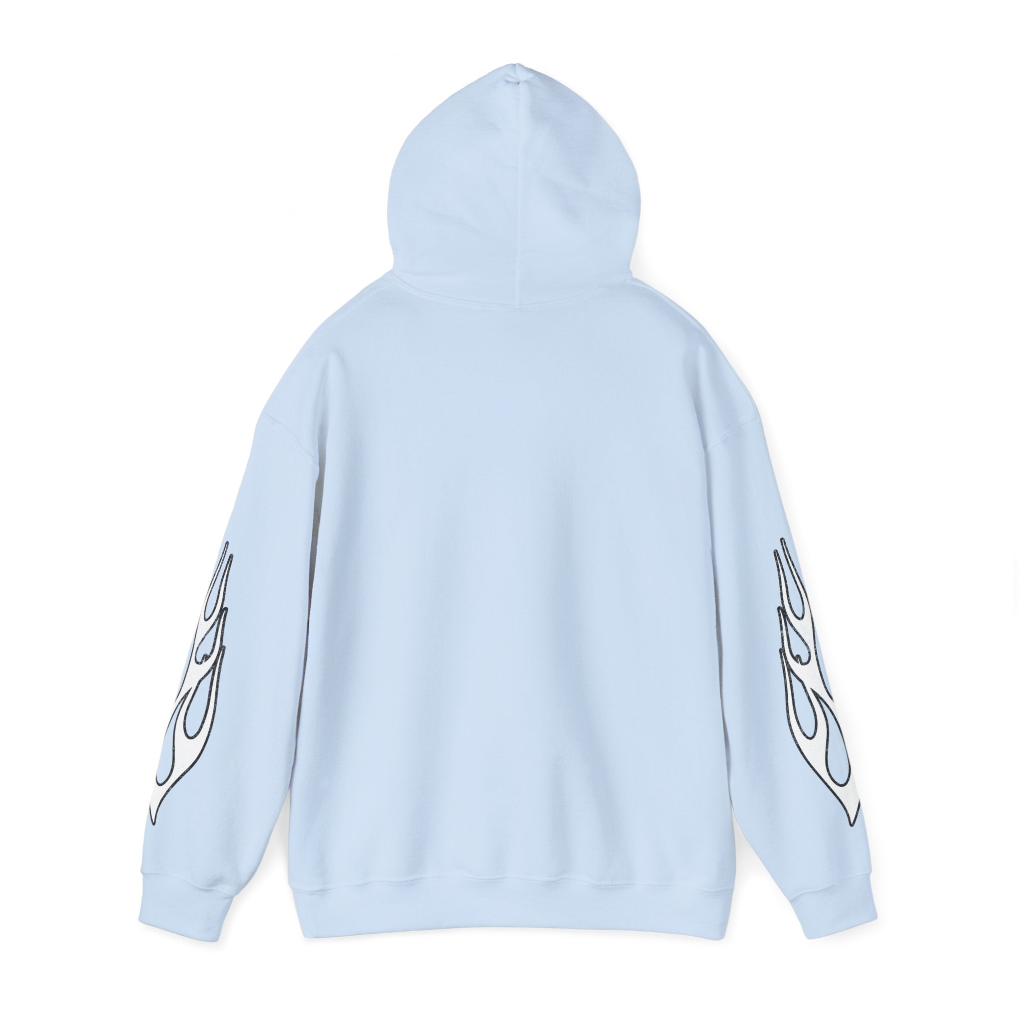 White Flame Hoodie - Light Blue