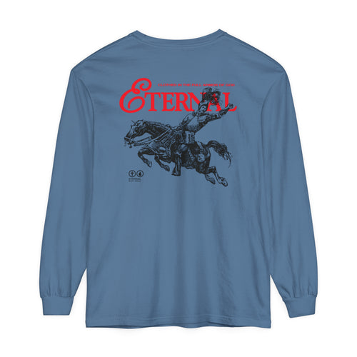 Clothed in the Full Armor of God Long Sleeve - Blue Jean