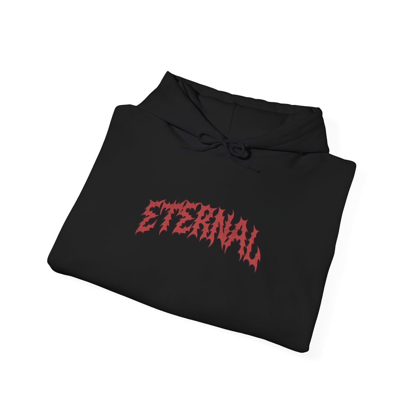 Red Flame Hoodie - Black