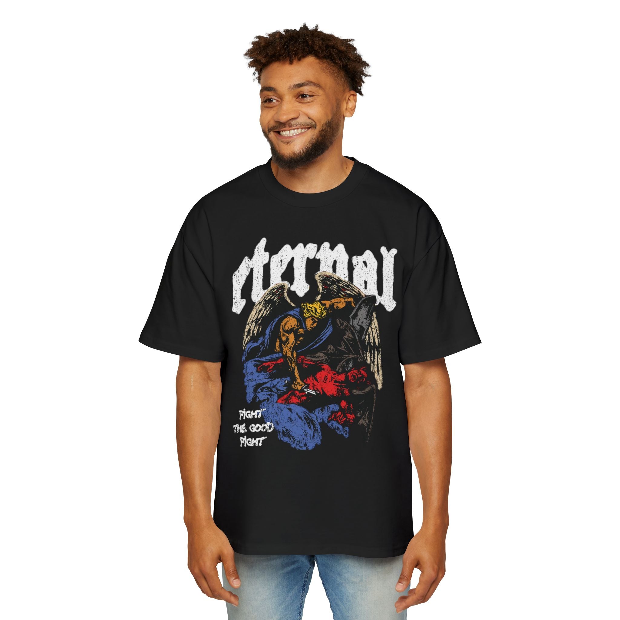 FIGHT THE GOOD FIGHT OVERSIZED TEE