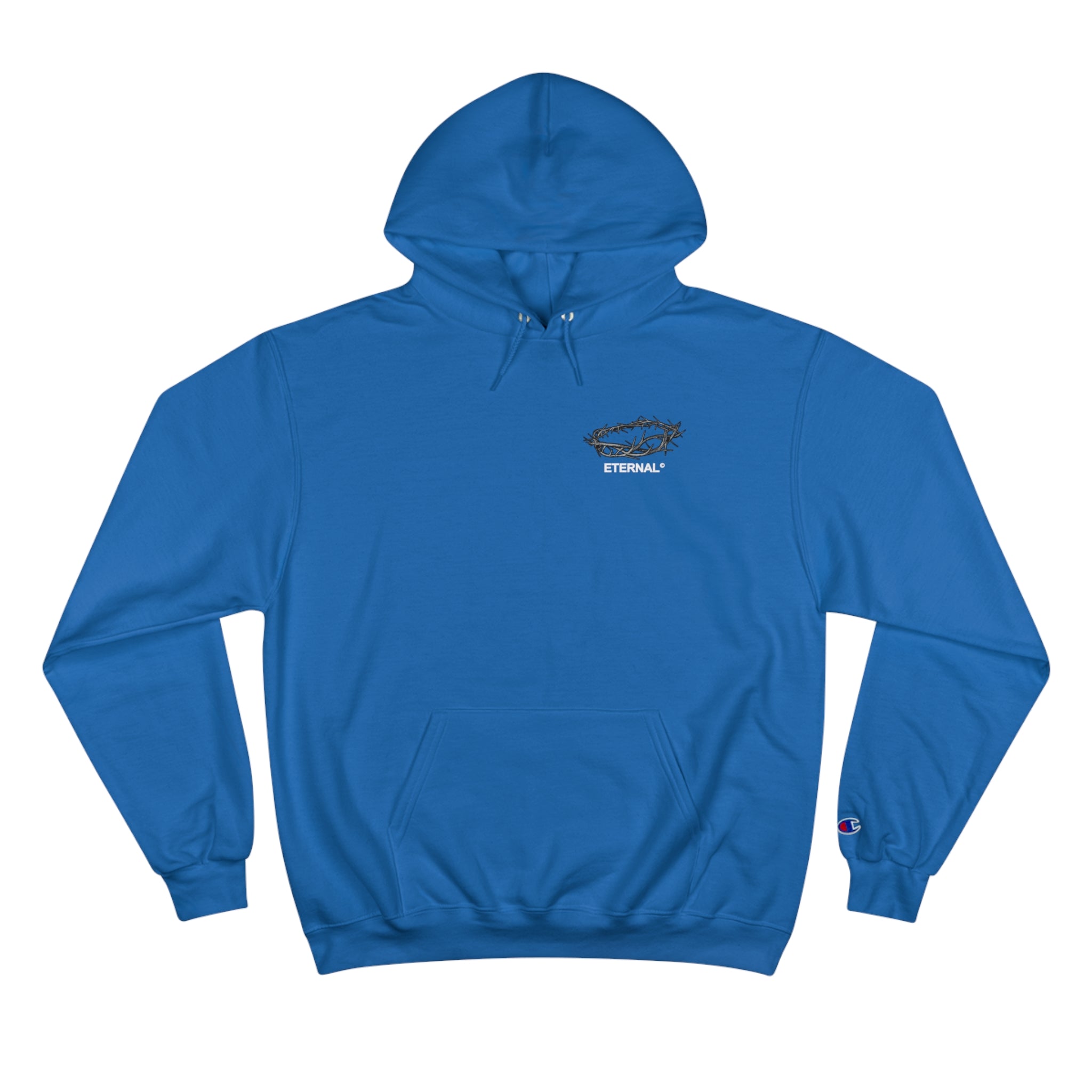 CROWN OF THORNS CHAMPION HOODIE - ROYAL BLUE