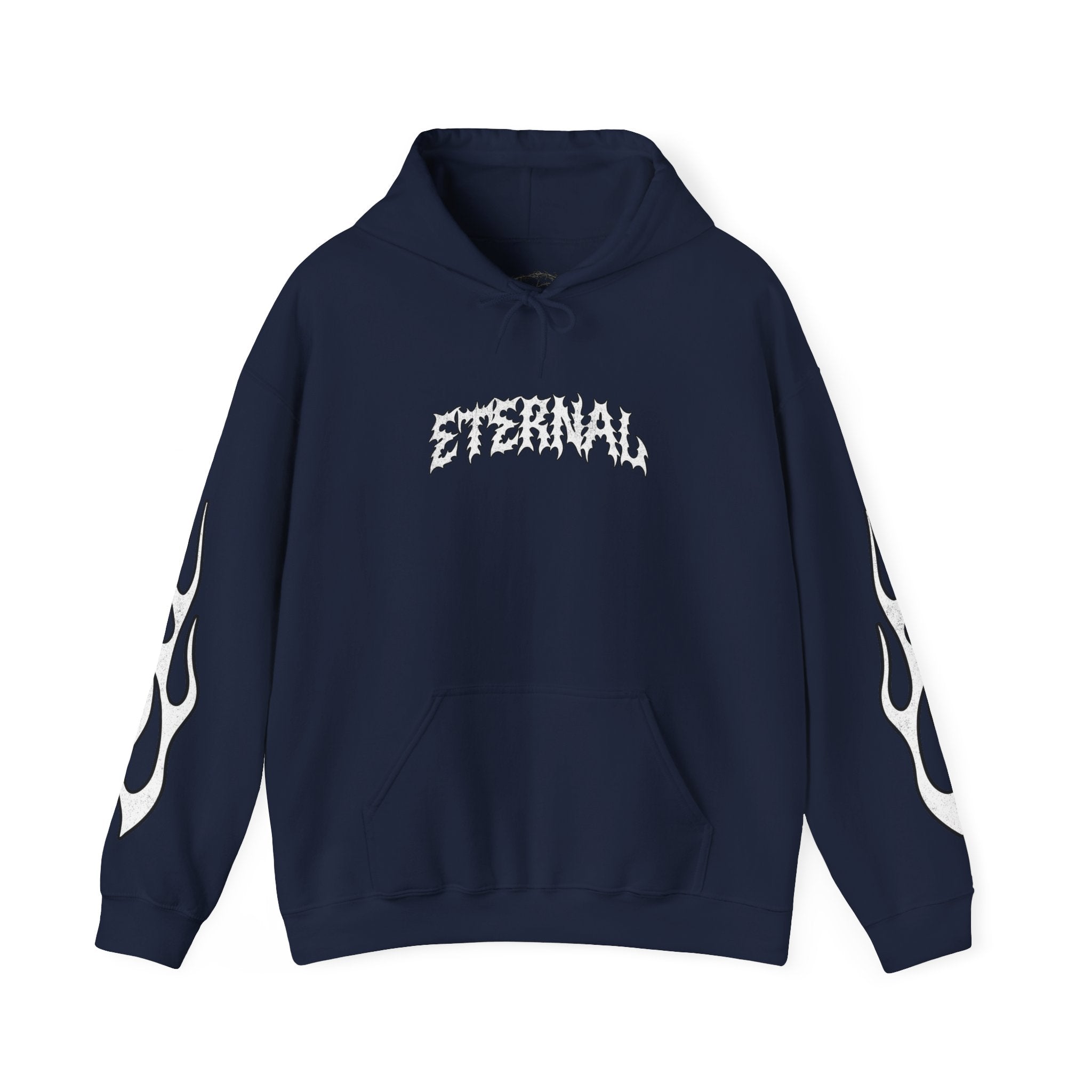 White Flame Hoodie - Navy