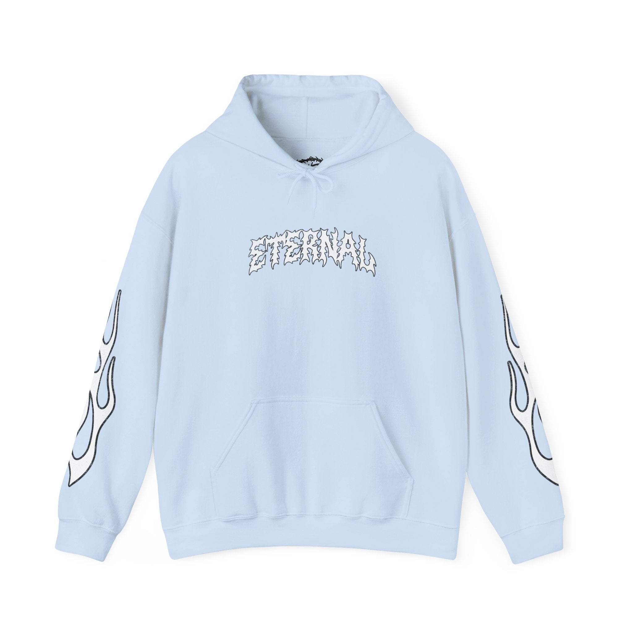 White Flame Hoodie - Light Blue